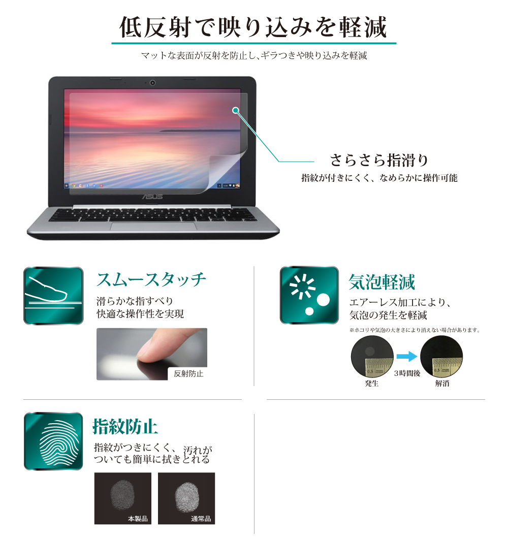 【美品】ASUS Chromebook iPad pcフィルム付
