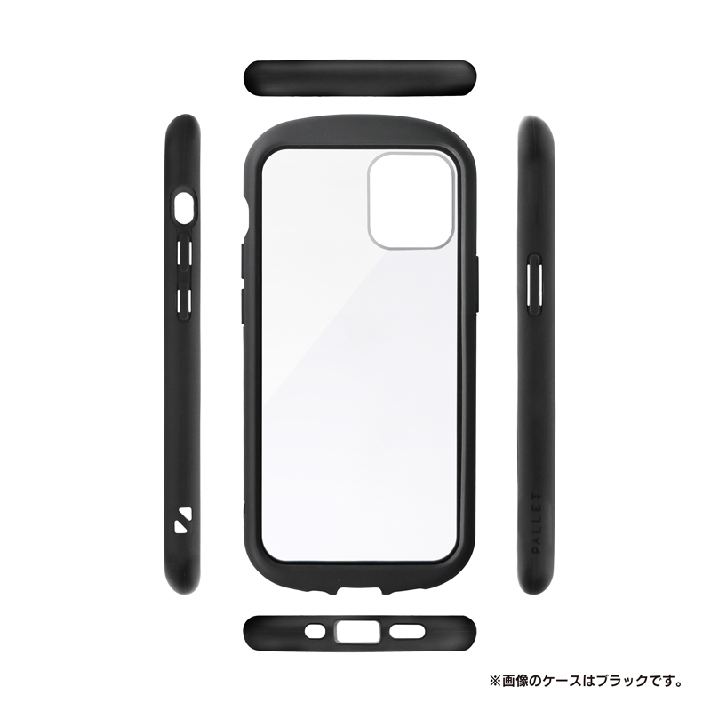 iPhone 12 mini 耐衝撃ハイブリッドケース「PALLET CLEAR Flat