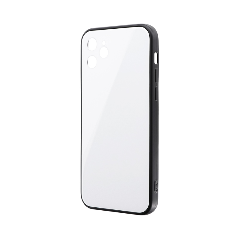 Iphone 12 背面フラットガラスケース Shell Glass Flat ホワイト スマホ タブレット アクセサリー総合メーカーmsソリューションズ